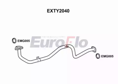 Труба выхлопного газа EuroFlo EXTY2040