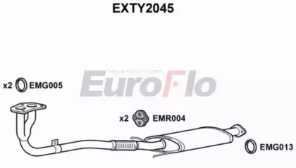 Труба выхлопного газа EuroFlo EXTY2045