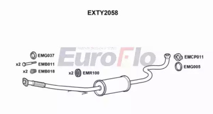 Трубка EuroFlo EXTY2058