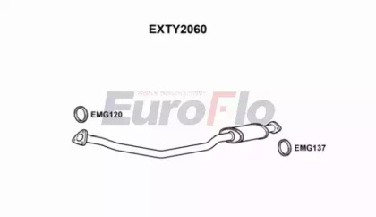 Труба выхлопного газа EuroFlo EXTY2060