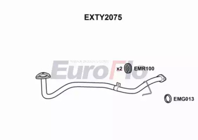 Труба выхлопного газа EuroFlo EXTY2075