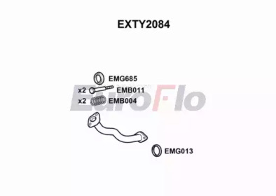 Труба выхлопного газа EuroFlo EXTY2084