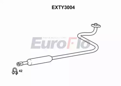 Средний глушитель выхлопных газов EuroFlo EXTY3004