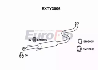 Амортизатор EuroFlo EXTY3006