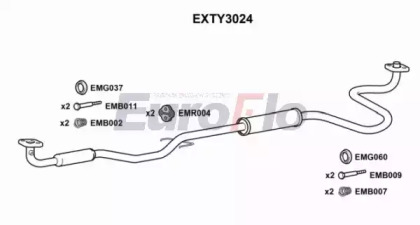 Амортизатор EuroFlo EXTY3024