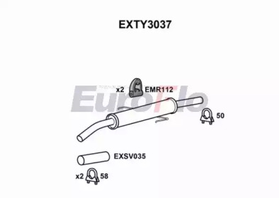 Амортизатор EuroFlo EXTY3037