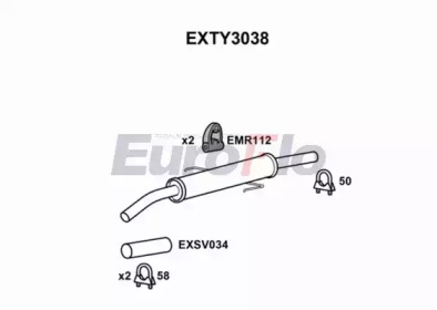 Амортизатор EuroFlo EXTY3038