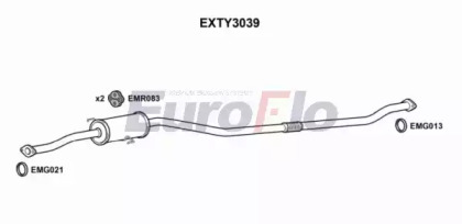 Амортизатор EuroFlo EXTY3039