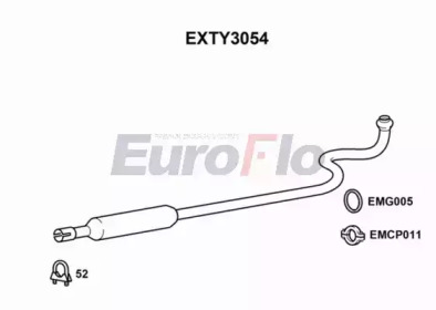 Амортизатор EuroFlo EXTY3054