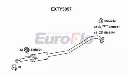 Амортизатор EuroFlo EXTY3057