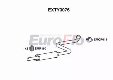 Амортизатор EuroFlo EXTY3076