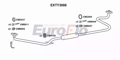 Амортизатор EuroFlo EXTY3088