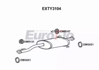 Амортизатор EuroFlo EXTY3104