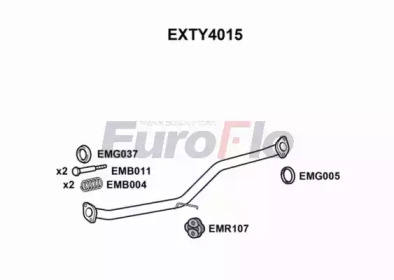 Труба выхлопного газа EuroFlo EXTY4015