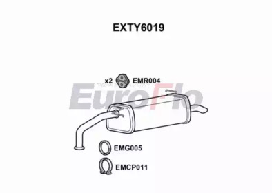 Амортизатор EuroFlo EXTY6019