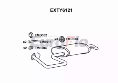 Амортизатор EuroFlo EXTY6121