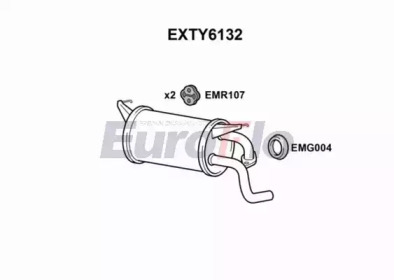 Глушитель выхлопных газов конечный EuroFlo EXTY6132