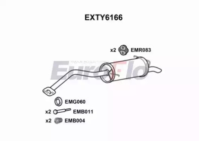 Амортизатор EuroFlo EXTY6166