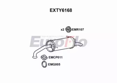 Амортизатор EuroFlo EXTY6168