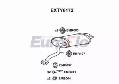 Амортизатор EuroFlo EXTY6172