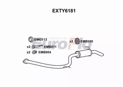 Амортизатор EuroFlo EXTY6181