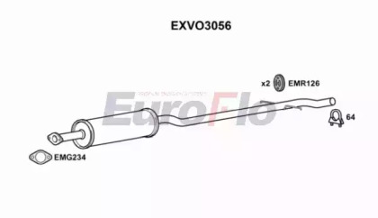 Амортизатор EuroFlo EXVO3056