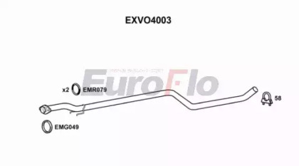 Труба выхлопного газа EuroFlo EXVO4003