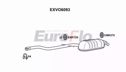 Амортизатор EuroFlo EXVO6093