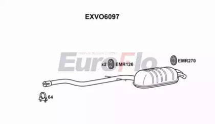 Амортизатор EuroFlo EXVO6097