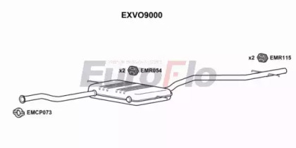 Средний / конечный глушитель ОГ EuroFlo EXVO9000