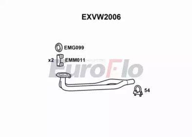 Труба выхлопного газа EuroFlo EXVW2006