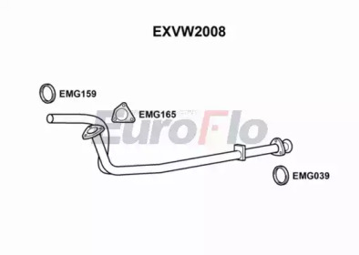 Труба выхлопного газа EuroFlo EXVW2008