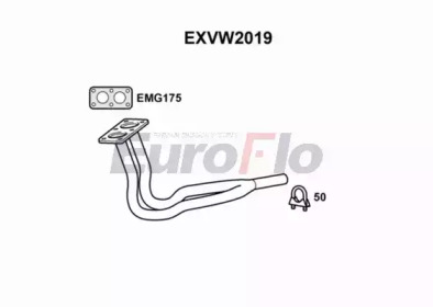 Труба выхлопного газа EuroFlo EXVW2019