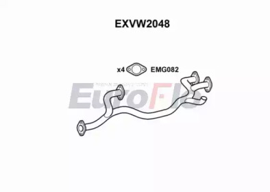 Труба выхлопного газа EuroFlo EXVW2048