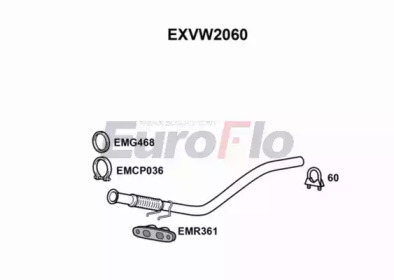 Трубка EuroFlo EXVW2060