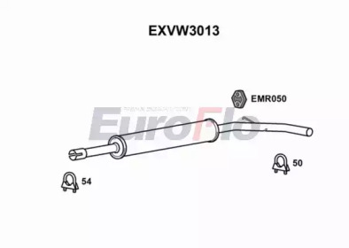 Средний глушитель выхлопных газов EuroFlo EXVW3013