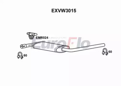 Амортизатор EuroFlo EXVW3015