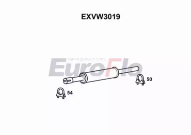 Средний глушитель выхлопных газов EuroFlo EXVW3019