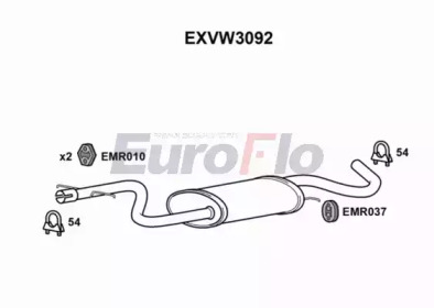 Амортизатор EuroFlo EXVW3092