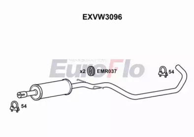 Амортизатор EuroFlo EXVW3096