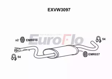 Амортизатор EuroFlo EXVW3097