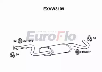 Амортизатор EuroFlo EXVW3109