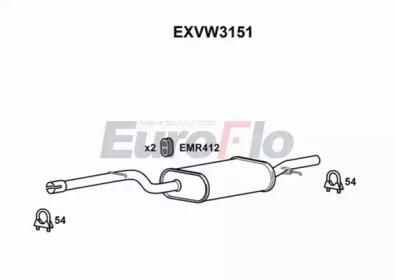 Амортизатор EuroFlo EXVW3151