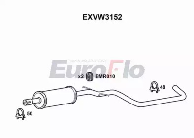 Амортизатор EuroFlo EXVW3152