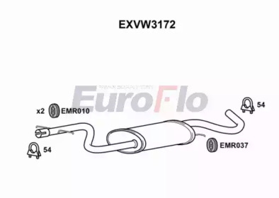 Амортизатор EuroFlo EXVW3172