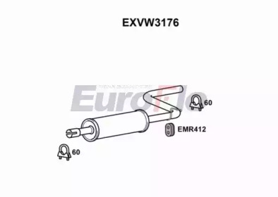 Амортизатор EuroFlo EXVW3176