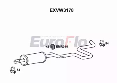 Амортизатор EuroFlo EXVW3178