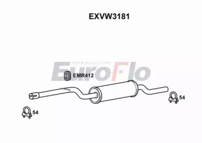 Амортизатор EuroFlo EXVW3181