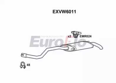 Амортизатор EuroFlo EXVW6011