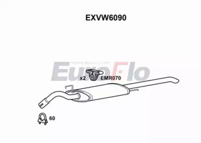 Амортизатор EuroFlo EXVW6090